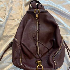 Rebeca Minkoff Burgundy Leather  Julian Backpack